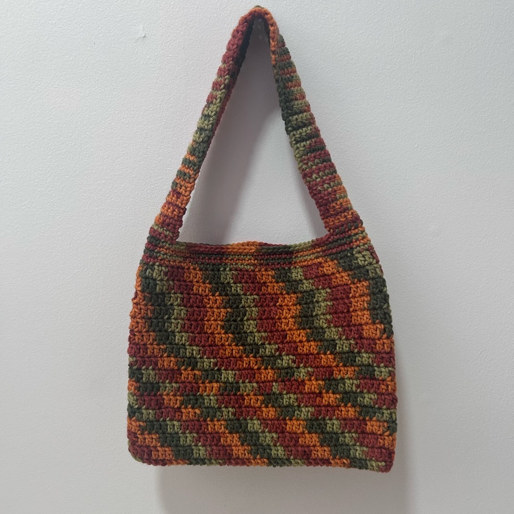 Multicolor Crochet Shoulder Bag